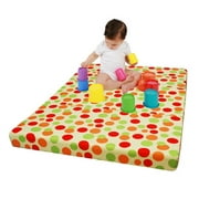 Angle View: Clevamama Foam 3 in 1 Travel Cot Mattress, Play Mat and Seat (ClevaFoam, 95x65 cm)