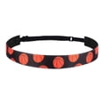 thumbnail image 2 of sunsanly Girls Sports Headband Athletic Hair Band Elastic Headband with Basketball Pattern for Soccer Running Sweatband Sports Accessories, 2 of 8