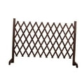thumbnail image 2 of GROWTH TANK Barrière en Bois pour Chien Porte Extensible pour Jardin Protection de Porte s'Ajuste à Différentes Largeurs 170cmx70cm Brun, 2 of 9