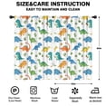 thumbnail image 2 of Blackout Kids Curtains,Colorful Dinosaurs Cacti Pattern Childrens Insulated Curtains Set Of 2,Bedroom Essentials,Toddler Room Decor 52"x84", 2 of 5