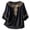 Black, variant on Embroidered Cotton Linen Tops for Women 3/4 Sleeve Summer Boho Peasant Gauze Dressy Casual Blouses Yellow