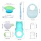 thumbnail image 2 of Pack of 10 Baby Feeding Set Silicone Spoon Baby Vegetables Fruits Food Feeder Silicone Suction Bowl with Spoon Waterproof Bib Baby Food Masher Set, 2 of 5