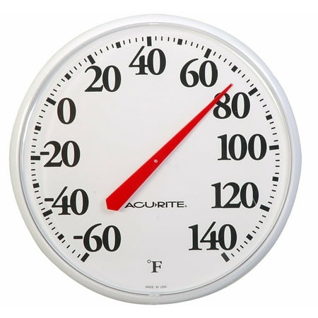 Patio Thermometer Round Outdoor Best Large Garden Numbers High Low (Best Low Alcohol Lager)