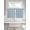 Sky Blue, variant on Sky Blue Morocco 2 Panel Kitchen Curtains for Small Windows, Farmhouse Geometric Quatrefoil Grid Bathroom Tier Curtain, Short Window Treatment for Bedroom/Living Room 55"x36"