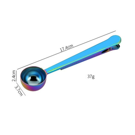

Two-in-One with Clip Measuring Spoon Sealing Clip Multifunction Coffee Scoop