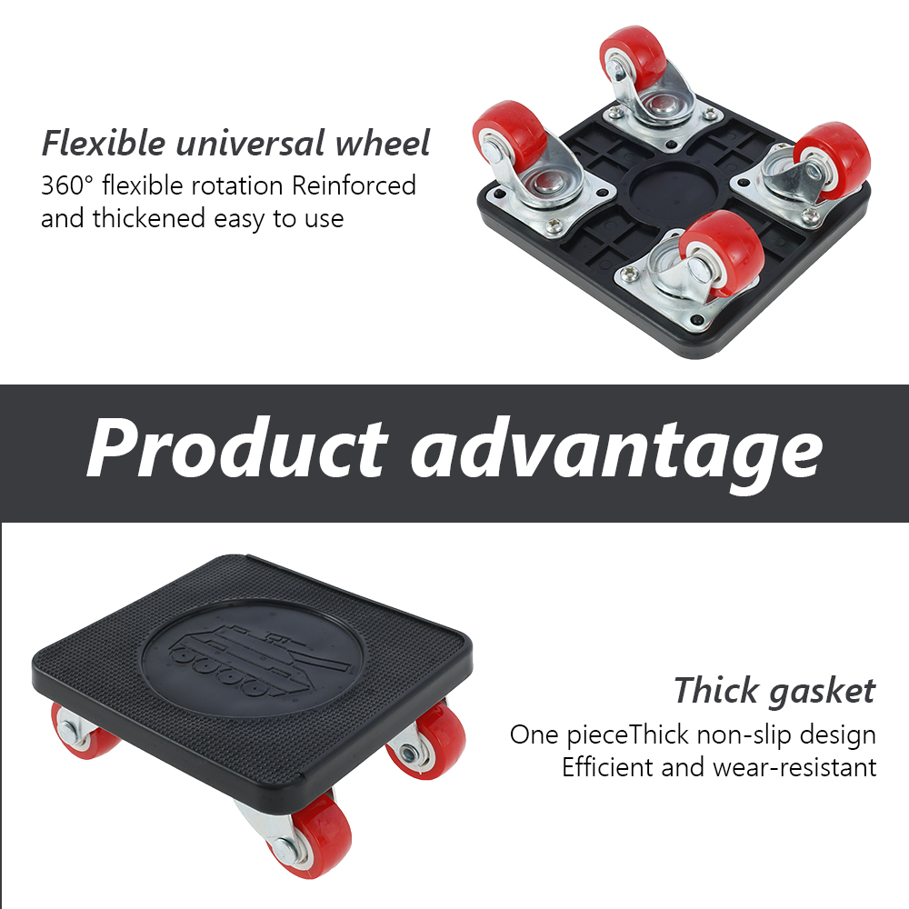 NKTIER Furniture Lifter Mover Tool Set 400KG Heavy Duty Furniture Lifter with 4 Sliders Large Furniture 360 Degree Rotatable Pads Kit for Sofas Refrigerators Carpet Hard Floors Couches