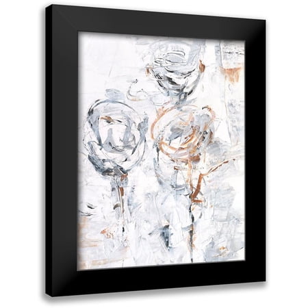 Harper Ethan 12x14 Black Modern Framed Museum Art Print Titled - Spring Wildflowers I