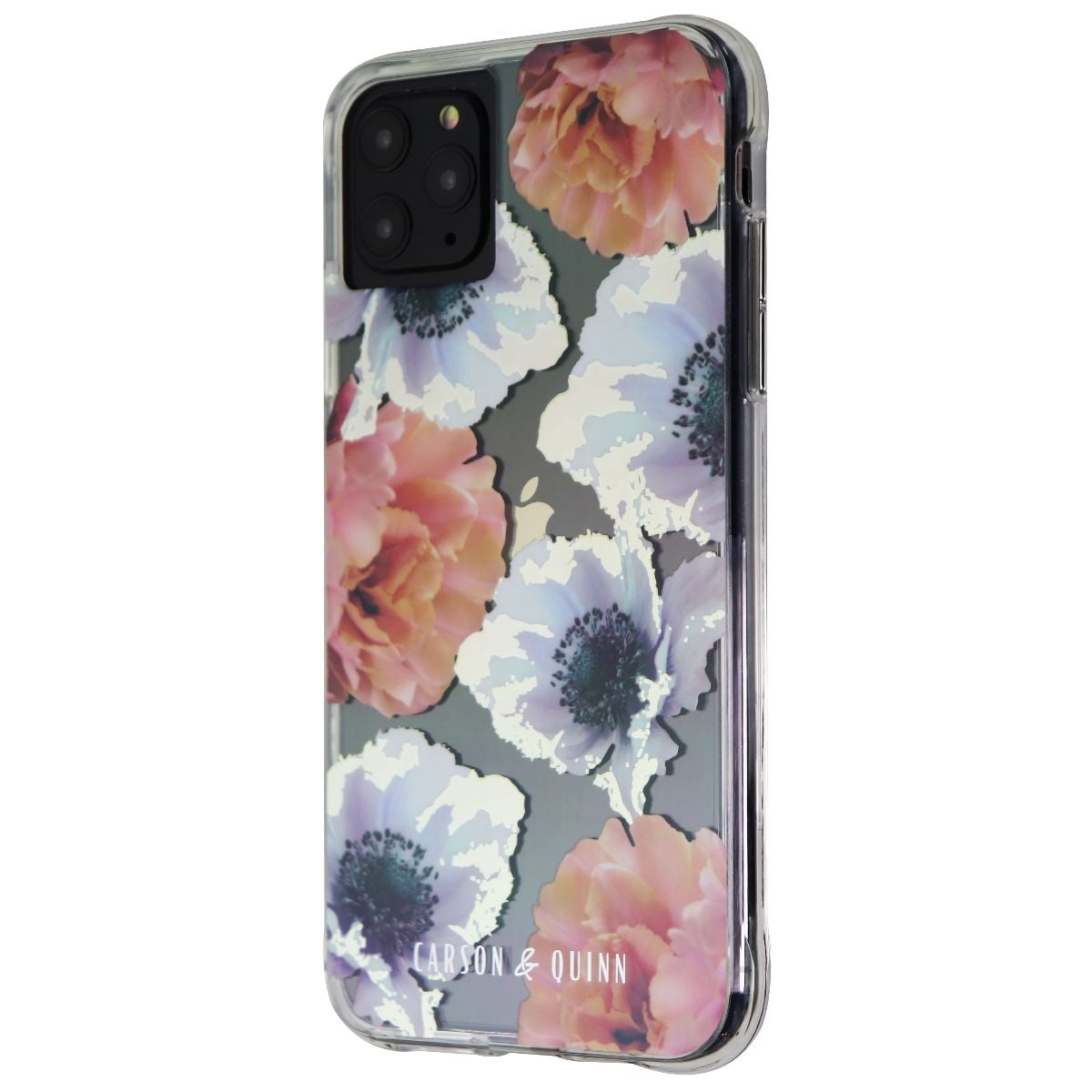 Carson & Quinn Hybrid Case for iPhone 11 Pro Max / Xs Max Clear/Pearl Flowers (Refurbished