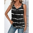 thumbnail image 2 of Zeagoo Womens Tank Tops Loose Fit V Neck Ruched Sleeveless Tops Casual Basic Banded Shirts S-XXL, 2 of 5