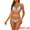Light Blue, variant on DARING DIVA Women's Heart Ring Halter Bikini Sets, 2-Piece Swimsuits M Black