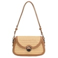 thumbnail image 1 of Bolso Bandolera Sencillo para Mujer Tejido Paja Correa Ajustable Viajes Al Aire Libre, 1 of 9