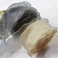 thumbnail image 3 of Nvzi 10 Yards 40mm Wave Silk Gauze Organza Ribbon Bow Material for Hair Ornament Gift Wrapping Decoration Lace Ribbons (Color : Cream Color, Size : 40mm), 3 of 5