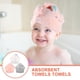 thumbnail image 4 of 3 unids encantadores niños toallas de baño para uso en el hogar toallas absorbentes de agua toallas suaves, 4 of 6
