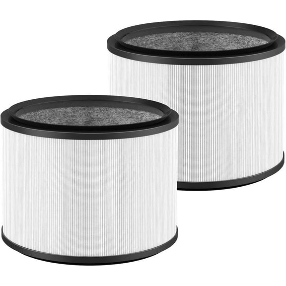 2-Pack HP01 HP02 True HEPA Filter Compatible with Dyson Pure Hot Cool Link HP01 HP02 & Dyson Pure Cool Link desk fan DP01 DP02, Compare to Part # 968125-03, Pet Care Filter