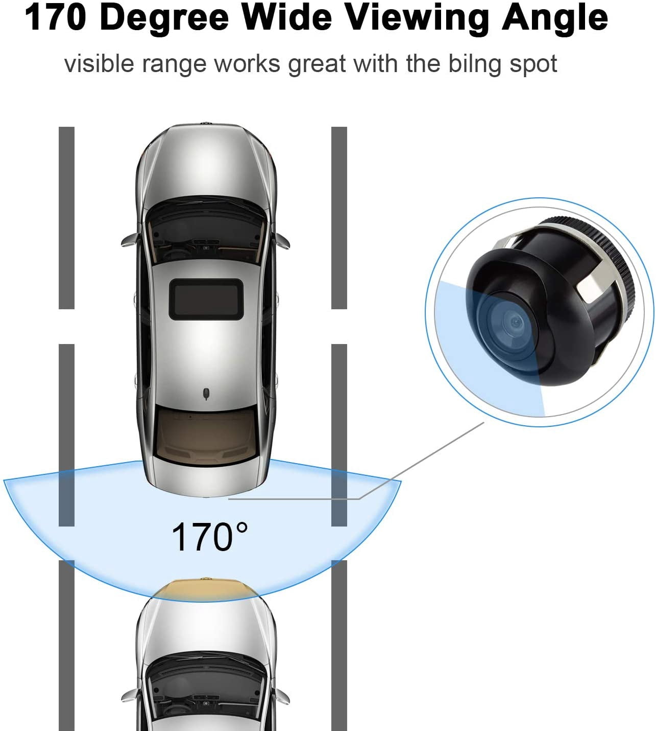 New Magnetic Hitch Wireless Backup Camera for RV, Autos, Boat