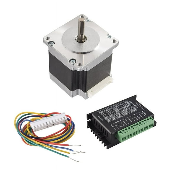Nema 23 23HS5628 Stepper Motor 57 Motor 2.8A with TB6600 Stepper Motor Driver NEMA17 23 for CNC and 3D Printer Part Parts(6.35MM)