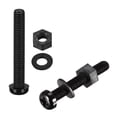 thumbnail image 5 of Uxcell Nylon Screw Nut Washer Assortment Kit Black M5x35mm, 5 of 5
