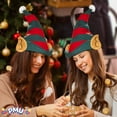thumbnail image 5 of PMU Christmas Magical Elf Hat with Ears Felt Red/Green Stripes - Adult Size Hats for Women, Men, Funny Headwear and Caps Costume, Party Accessories, Plays, Photo Shoots (3/Pkg) Pkg/1, 5 of 8