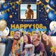 thumbnail image 5 of Banner de decoración de cumpleaños AUBAO Happy 108th Birthday, 5 of 7