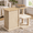Natural Wood - Left, variant on Large Cat Scratcher Side Table For Couch Protector End