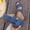 #061-Blue, variant on Wowcloth Women's Fashion Slides – Comfortable Cross-Strap Design with Breathable Platform Sole & Solid Color for Casual Summer Wear