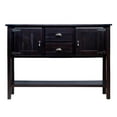 thumbnail image 5 of 48" Solid Wood Farmhouse Sideboard Console Table - Espresso Buffet Cabinet with Storage Drawers & Shelves for Living Room, Kitchen & Entryway, 5 of 9