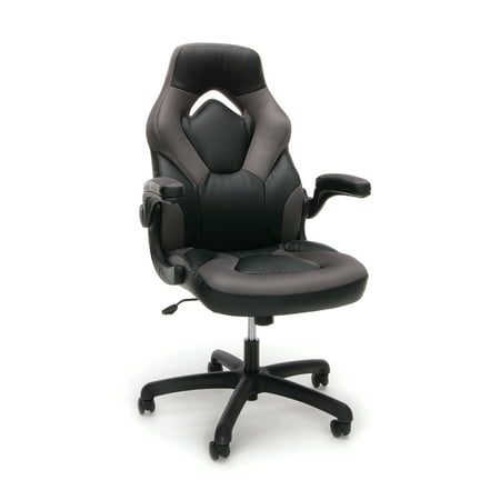 OFM Adjustable & Ergonomic Swivel Gaming Chair, Gray