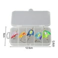 thumbnail image 4 of 5pcs Lure Spin Spoon Twisters Spinner Lure Reflective artificial bait with Box, 4 of 10