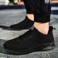 thumbnail image 5 of Men's Running Shoes Lace‑Up Mesh Upper Athletic Sneakers with Curved Midsole for Daily Walking and Casual Outdoor Activities, 5 of 7