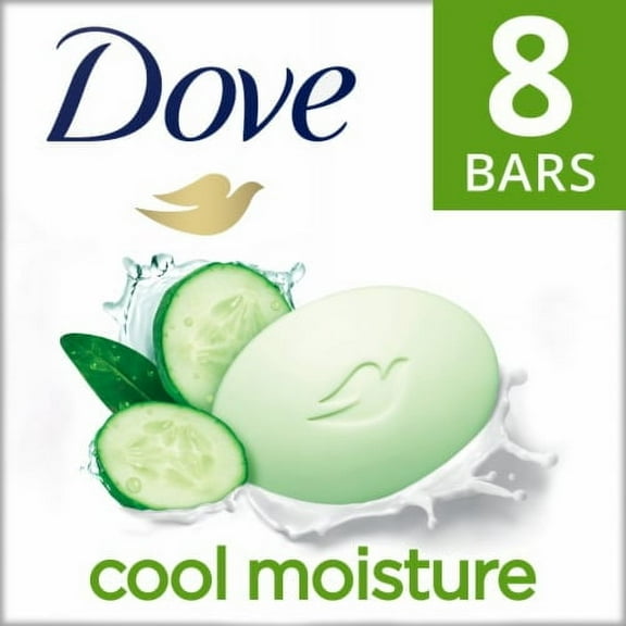 Dove Cool Moisture Cucumber & Green Tea Beauty Bar Soap - 3.75 oz - 8 ct