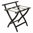 thumbnail image 4 of Wooden Mallet LR4-MOBLK WallSaver Luggage Rack in Medium Oak with Black Webbing, 4 of 7