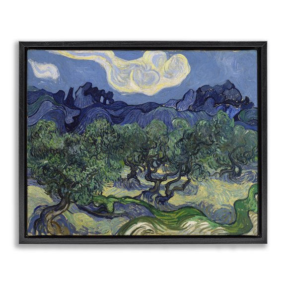 Stupell Industries Transitional Black Floating Frame Canvas Art, 21 x 17, by one1000paintings