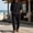 c01Black, variant on LNWUY Linen 2 Piece Sets for Men Button Down Long Sleeve Linen Shirts with Hood and Beach Pants Loose Fit Casual Vacation Outfits Yellow XXXL