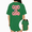 Green, variant on Women's Bubble Letter God Is Good All The Time Faith Slogan Graphic Short Sleeve Crewneck Grey Tops
