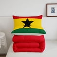 thumbnail image 5 of Manfei Ghana Flag Twin Comforter Sets,Red Yellow Green Bedding Set,Light Gray Reversible,2-Piece,1 Comforter and 1 Pillowcase, 5 of 7