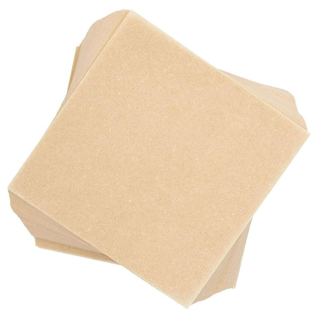 500 hojas de papel cuadradas para prensar hamburguesas, antiadherentes, para separar galletas.