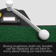thumbnail image 5 of Pelota De Golf, Golpe De Tiro, Ayuda Para La Práctica De Entrenamiento, Práctica Deportiva De Columpio, Portátil, Fácil Operación, Deportes Y Entretenimiento Moyic OD010675-01, 5 of 6
