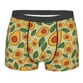 thumbnail image 4 of Goofa Leaves Avocado Printed Men's Boxer Briefs Underwear, Moisture-Wicking Underwear, Trunk,Soft and Breathable Cotton Underwear-X-Large, 4 of 9