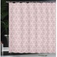 thumbnail image 3 of Ambesonne Vintage Shower Curtain, Art Nouveau Floral Print, 69"Wx84"L, Maroon Ivory, 3 of 4