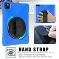 thumbnail image 5 of Dteck Case For Apple iPad Pro 11" 2nd Generation 2020/Pro 11" 1st Gen 2018, Shockproof Armor Heavy Duty Protective Cover Kickstand Handstrap Rubber Case (without Screen Protector)11 inch,Blue, 5 of 6