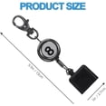 thumbnail image 2 of Portable Cue Chalk Holder, Lightweight Billiards Pool Cue Chalk Holder, Billiards Chalk Holder with Key Ring, Pool Cue Case, Retractable Cord Extending up to 50cm Key Loop for Billiards Lovers, 2 of 8