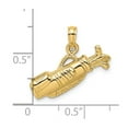 thumbnail image 3 of FB Jewels 14K Yellow Gold Golf Bag Pendant, 3 of 4