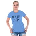 thumbnail image 4 of Bite Me Fish Bait Funny Fishing Humor Women's T Shirt Ladies Tee Brisco Brands 2X, 4 of 6