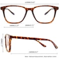 thumbnail image 5 of KANASTAL Blue Light Blocking Glasses for Women Men - Anti Blue Light Glasses TR90 Amber Frame Comfort Fit for Gaming Computer Screen Use Clear Lens, 5 of 7
