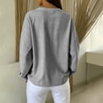thumbnail image 5 of Women's Striped Crewneck Sweatshirt Oversized Long Sleeve Pullover Hoodless Tops Loose Casual Loungewear Black Trendy Sweatshirt M, 5 of 8