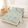 thumbnail image 2 of Homewish Kawaii Dragon Queen Sheets,Magical Animal Queen Sheet Sets,Rainbow Decor,4-Piece,1 Flat Sheet, 1 Fitted Sheet and 2 Pillowcases, 2 of 6