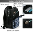 thumbnail image 4 of Pofeuu Dragon Print Storage Laptop Backpack with USB Charging Port[Water Resistant] College Computer Bookbag Fits, 4 of 7