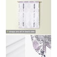 thumbnail image 5 of Luxury Pattern Gradient Purple Kitchen Short Window Curtain Rod Pocket Curtains Home Decor Small Window Roman Tie Up Curtains, 5 of 6