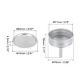 thumbnail image 2 of Uxcell Stovetop Espresso Maker Parts 1 Filter 3 Silicone Gasket Seals,1 Funnel 74x64x4.5mm for 9-Cup Coffee Maker Pot, 2 of 6