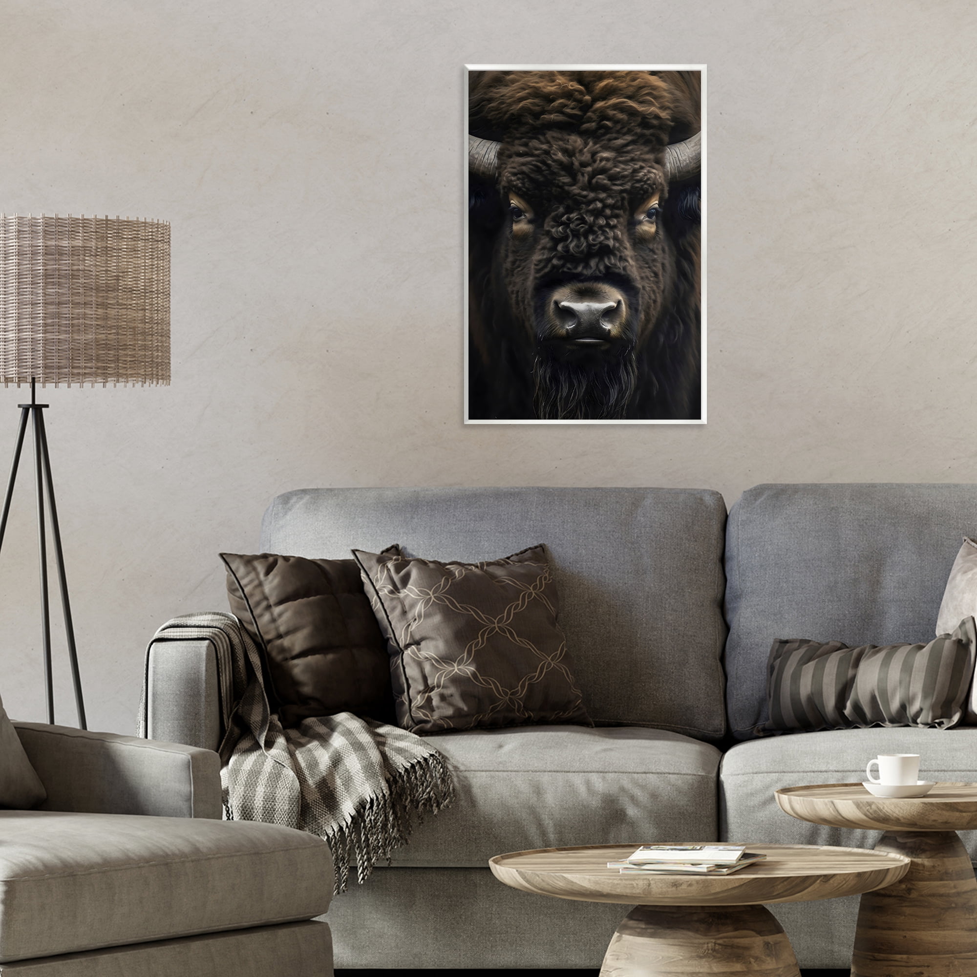 Stupell Industries Bison Portrait Close Up Wall Plaque Art, design by Creative Studio
